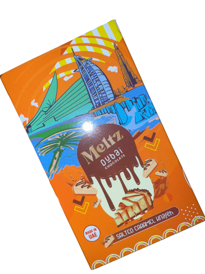 Meltz Dubai Chocolate Salted Caramel Knafeh Flavour 75G - Dubai Edition - www.Shopthatapp.com