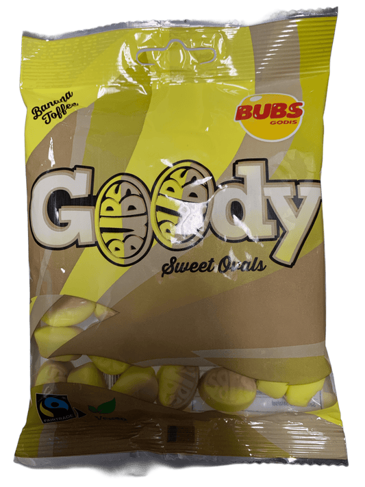 BUBS Godis Goody Banana Toffee Candy Bag 90G - Sweden Edition - www.Shopthatapp.com