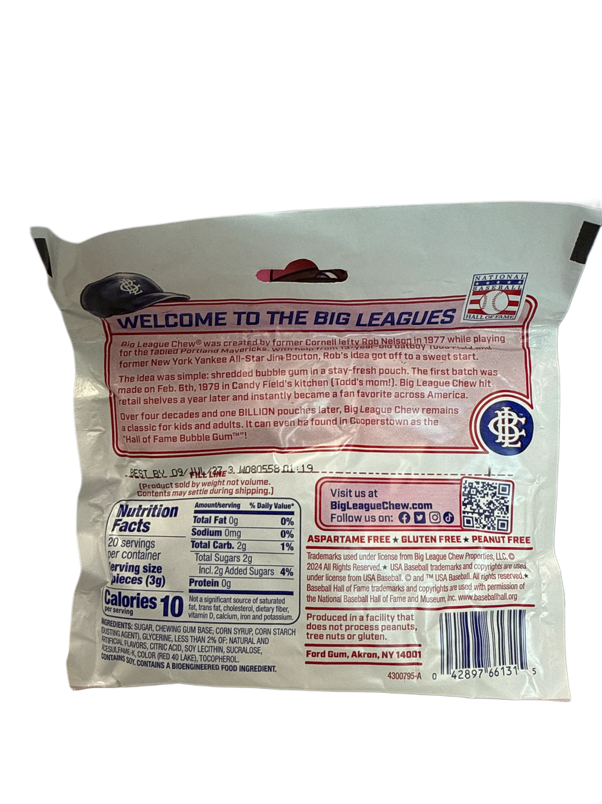 Big League Chew Punch Out Pink Lemonade 60G - U.S Edition - www.Shopthatapp.com