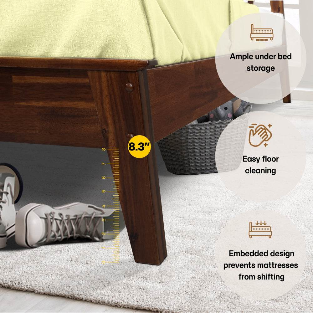 Kaylin Solid Wood Bed Frame - www.Shopthatapp.com