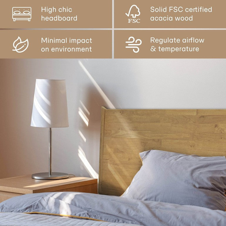 Haven Deluxe Wood Platform Bed Frame - www.Shopthatapp.com