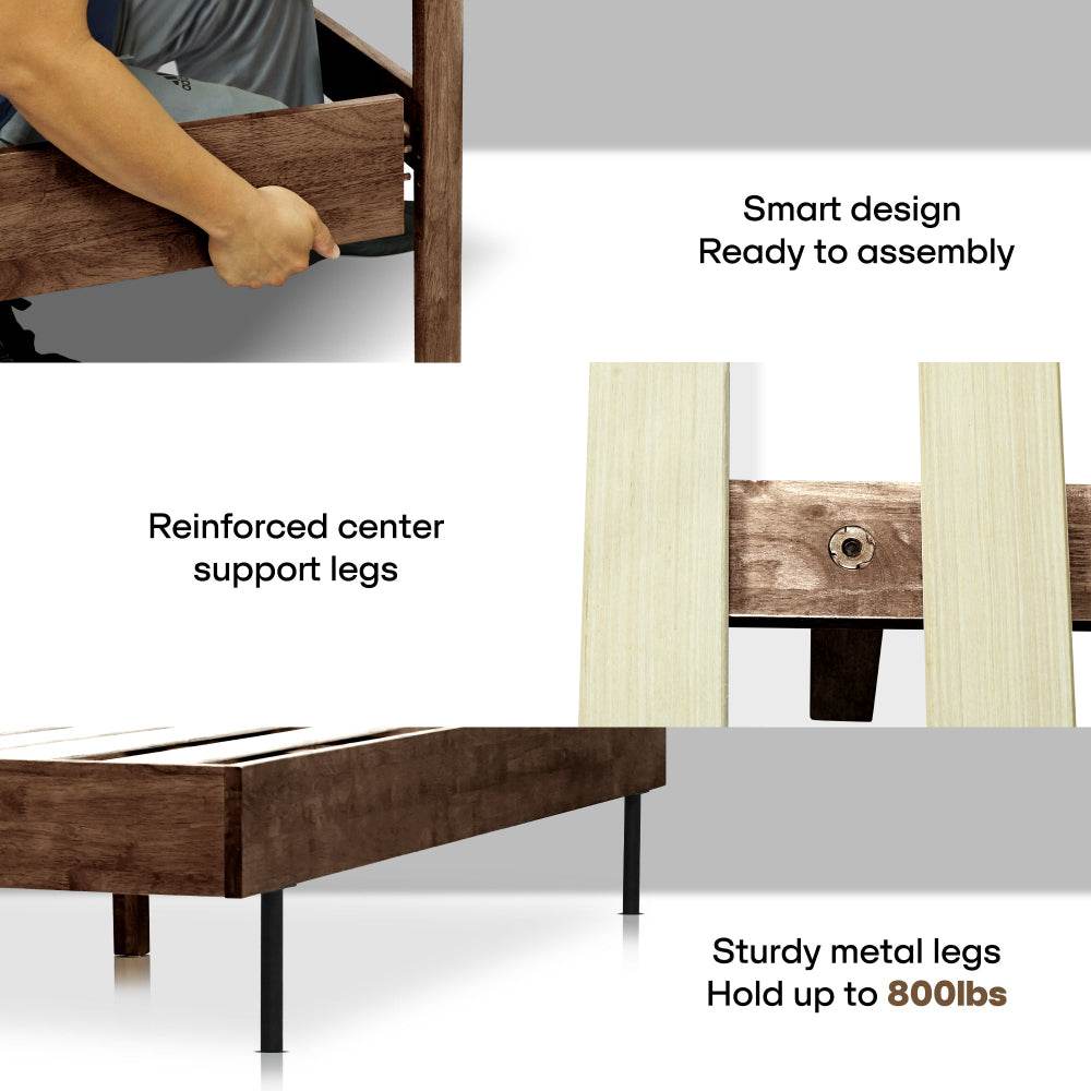 Astoria Upholstered Solid Wood Bed Frame - www.Shopthatapp.com