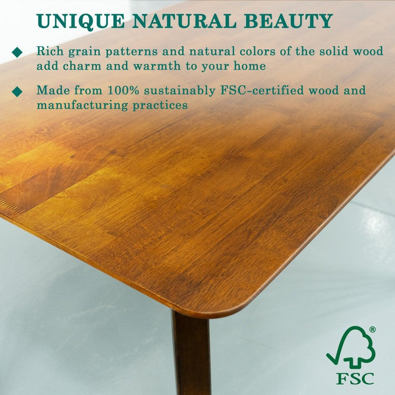 Verve 48" Solid Wood Dining Table/Kitchen Table Dining Table for 4 - www.Shopthatapp.com