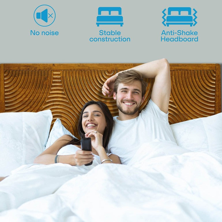 Harmony Platform Bed Frame with Headboard - www.Shopthatapp.com