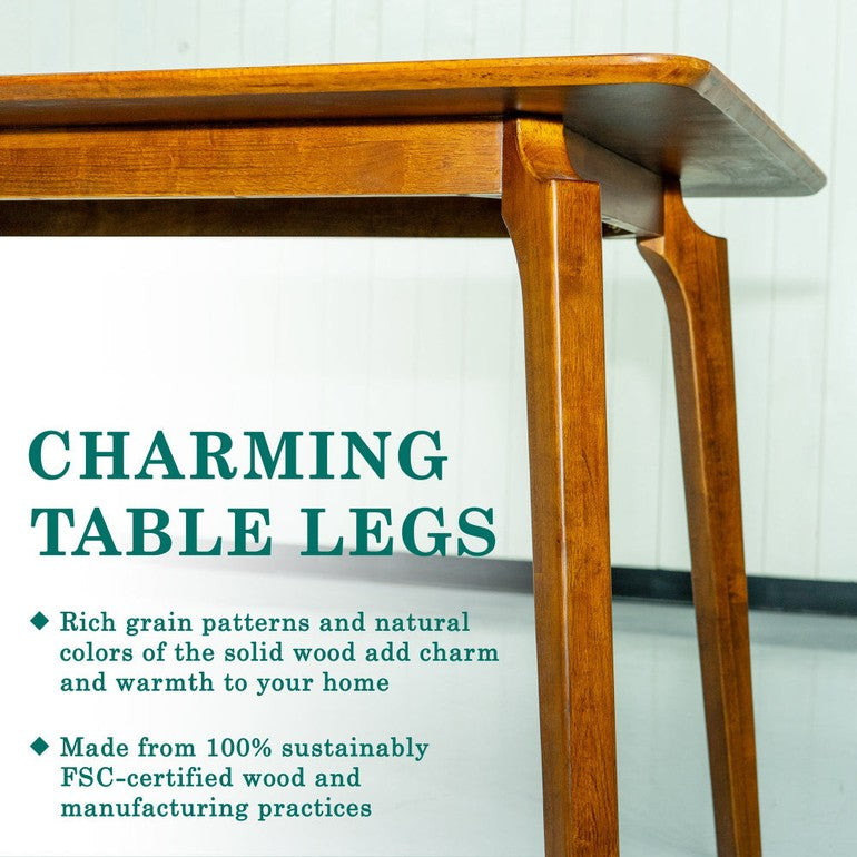 Verve 48" Solid Wood Dining Table/Kitchen Table Dining Table for 4 - www.Shopthatapp.com