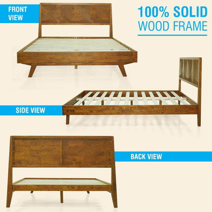 Harmony Platform Bed Frame with Headboard