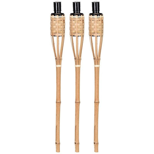 Torche en bambou, lot de 3