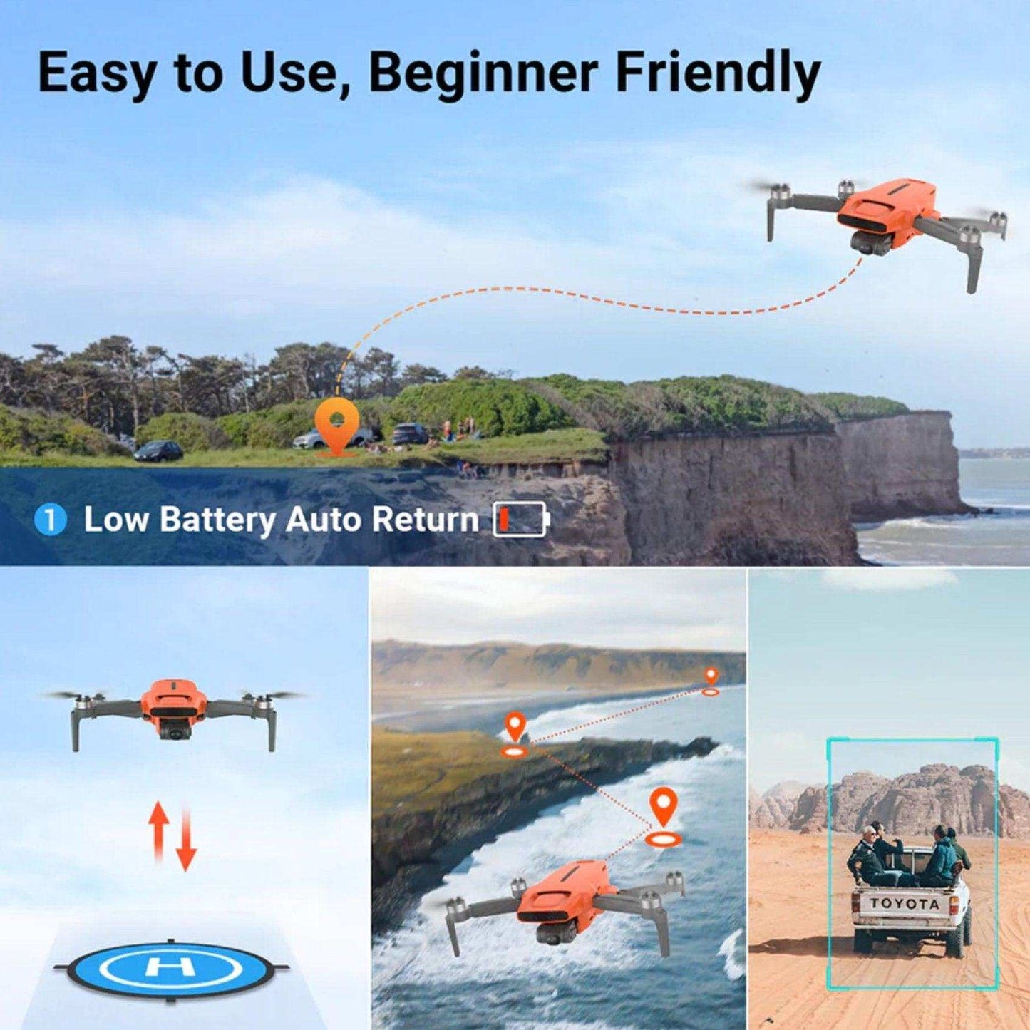 FIMI X8 MINI V2 GPS Drone with 4K Camera Professional 245g ultra-lightweight 31 Mins Flight Time 9KM Video Transmission, 3-Axis Gimbal 2 Intelligent Batteries 128GB | TUTT - www.Shopthatapp.com #