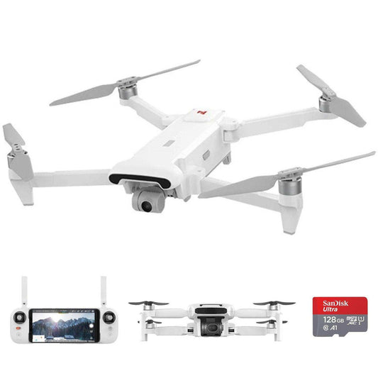 FIMI X8SE 2022 V2 Drone Camera Professional GPS 4K Foldable RC Quadcopter, 35-min Flight Time, 10km Video Transmission, Follow me, 3-Axis Gimbal (2 Batteries+Megaphone) 128GB TUTT - www.Shopthatapp.com #