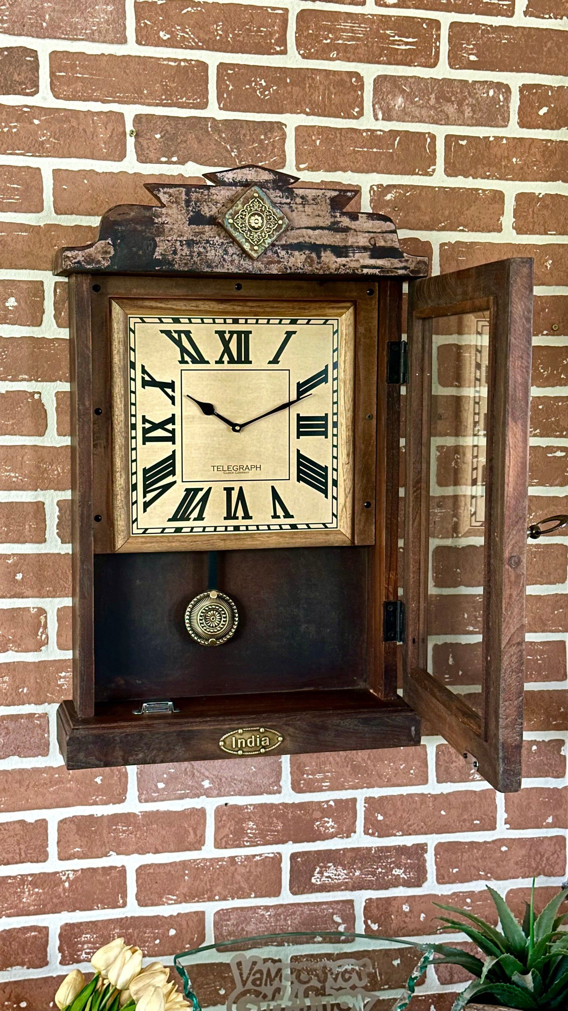 Telegraph Pendulum Mantle Clock - www.Shopthatapp.com