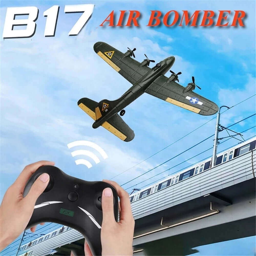 FX817 B17 RC Airplane - 2.4GHz Glider Fixed-Wing Remote Control Plane Toy - www.Shopthatapp.com #