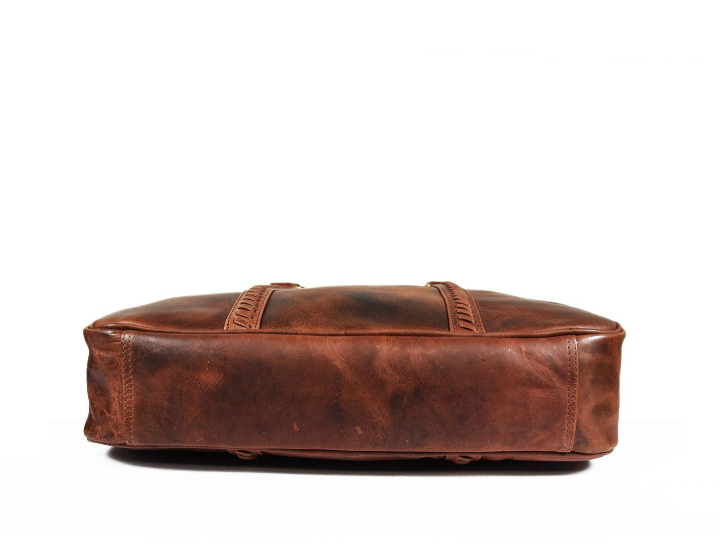 Fairfield Leather Briefcase - Walnut - www.Shopthatapp.com #