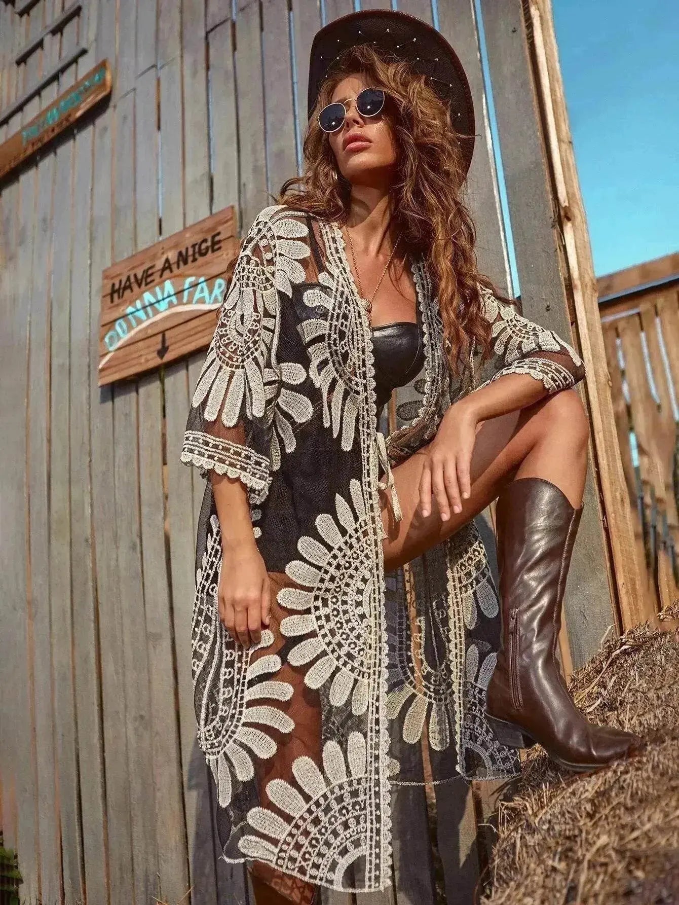 Fashion Bikini Sun Protection Clothing For Women Kimono - www.Shopthatapp.com