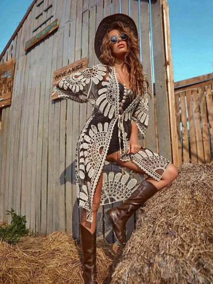 Fashion Bikini Sun Protection Clothing For Women Kimono - www.Shopthatapp.com