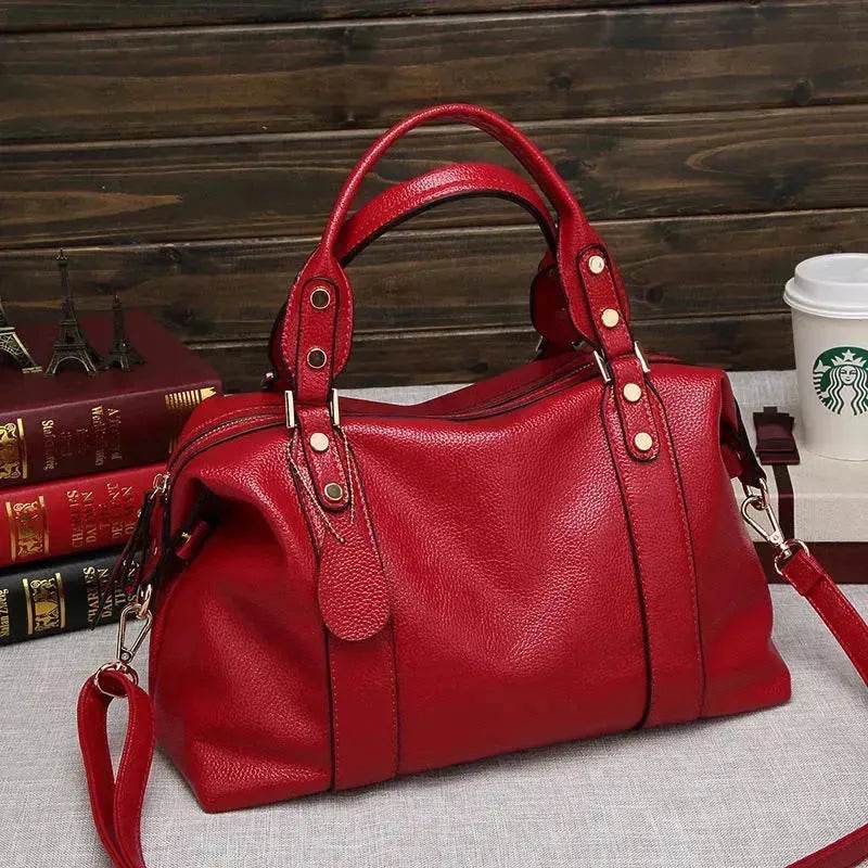 Fashion Boston Shoulder Bag Women's Handbags Retro Rivet Design Personalized Crossbody Bags - www.Shopthatapp.com #