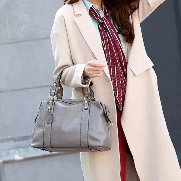 Fashion Boston Shoulder Bag Women's Handbags Retro Rivet Design Personalized Crossbody Bags - www.Shopthatapp.com #