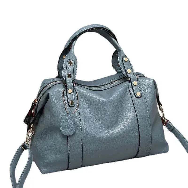 Fashion Boston Shoulder Bag Women's Handbags Retro Rivet Design Personalized Crossbody Bags - www.Shopthatapp.com #