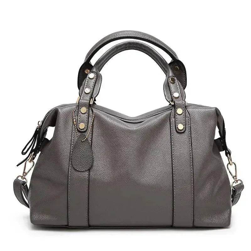 Fashion Boston Shoulder Bag Women's Handbags Retro Rivet Design Personalized Crossbody Bags - www.Shopthatapp.com #
