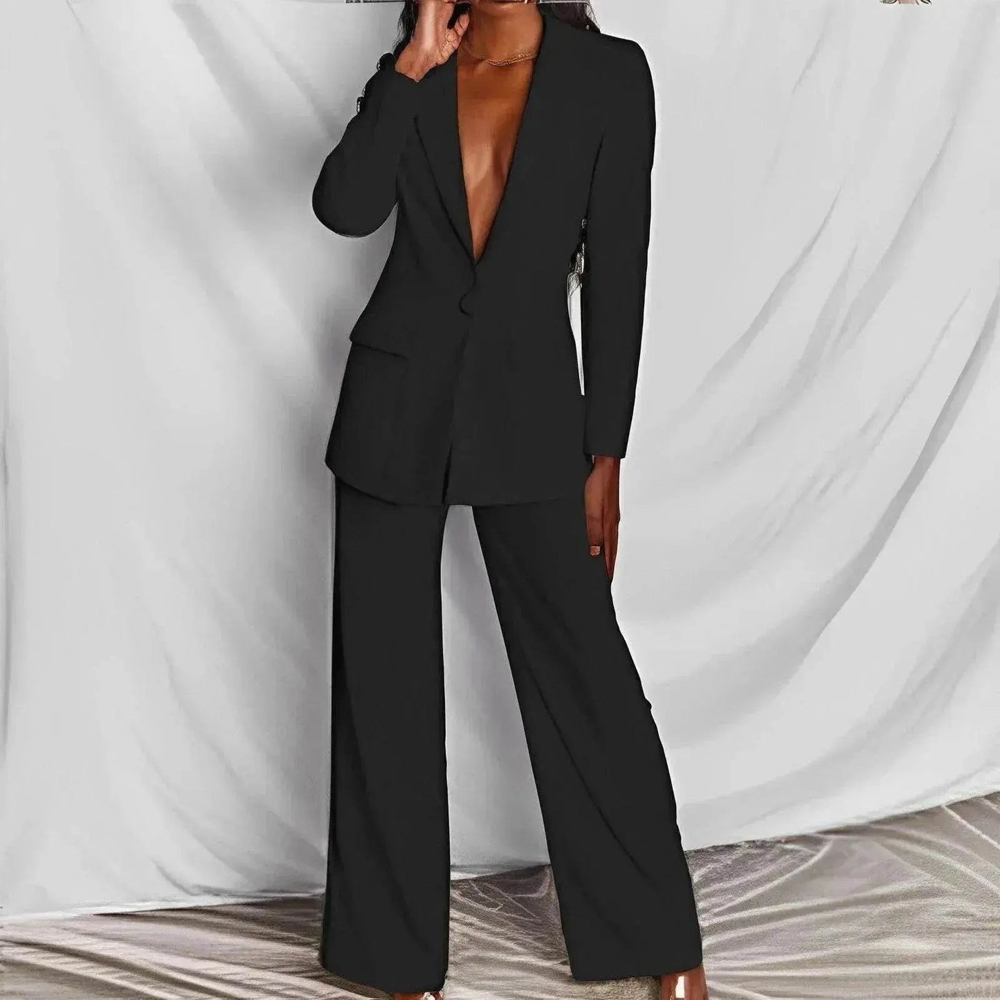 Fashion Business Women's Clothing Long Sleeve Trousers Suit - www.Shopthatapp.com