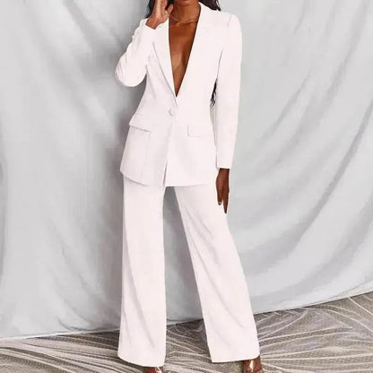 Fashion Business Women's Clothing Long Sleeve Trousers Suit - www.Shopthatapp.com