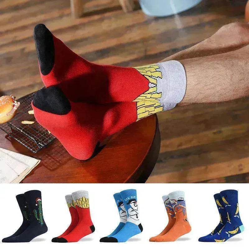 Fashion Creative Hamburger Pizza Alien Men Socks Cute Series - www.Shopthatapp.com