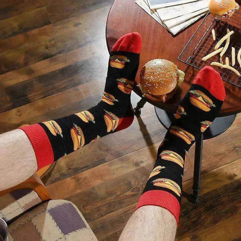 Fashion Creative Hamburger Pizza Alien Men Socks Cute Series - www.Shopthatapp.com