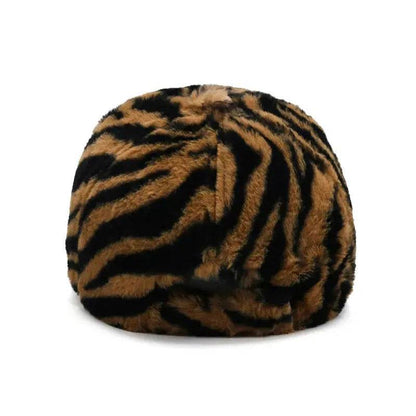 Fashion Leopard Fleece Baseball All-matching Peaked Cap - www.Shopthatapp.com #