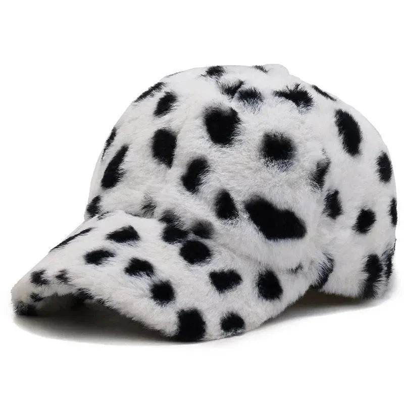 Fashion Leopard Fleece Baseball All-matching Peaked Cap - www.Shopthatapp.com #