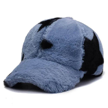 Fashion Leopard Fleece Baseball All-matching Peaked Cap - www.Shopthatapp.com #