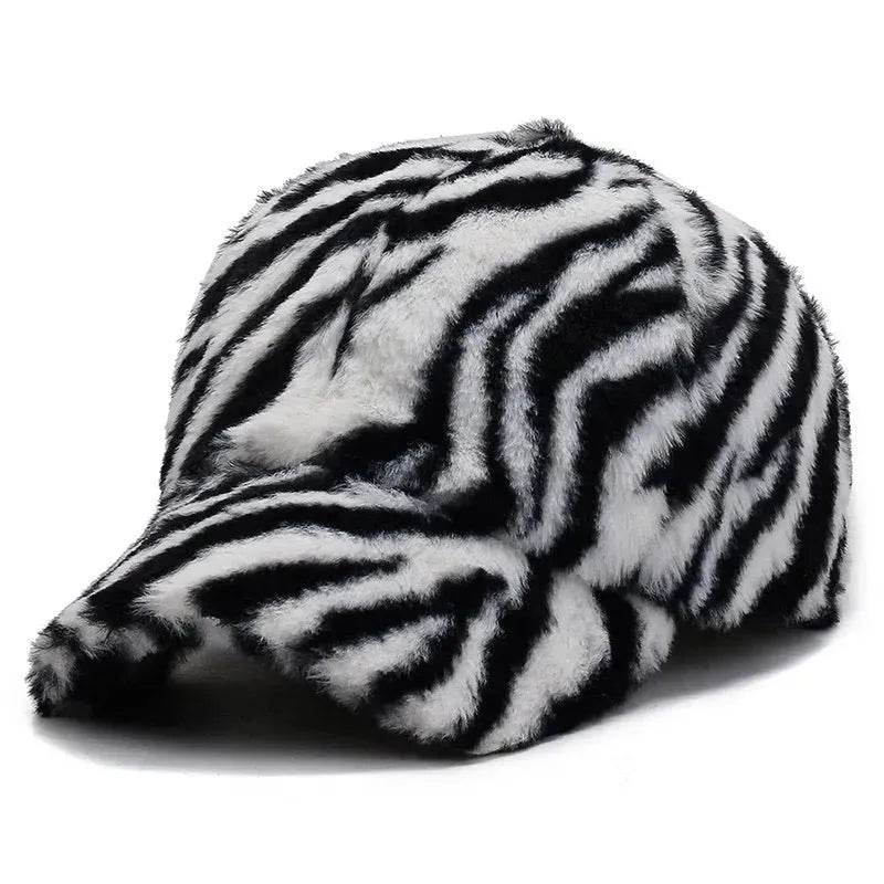 Fashion Leopard Fleece Baseball All-matching Peaked Cap - www.Shopthatapp.com #
