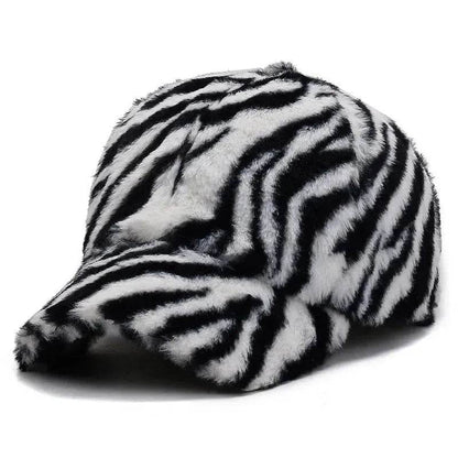 Fashion Leopard Fleece Baseball All-matching Peaked Cap - www.Shopthatapp.com #