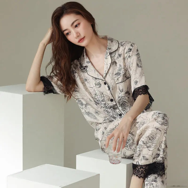 Fashion New Silk Pajamas For Women - www.Shopthatapp.com
