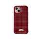 Fashion New Year Wine Red Plaid Phone Case - www.Shopthatapp.com