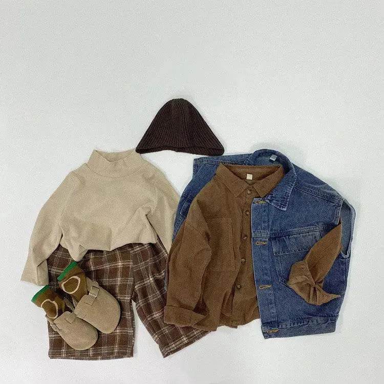 Fashion Personality Children's Plaid Stylish Pants Short pant for Boys - www.Shopthatapp.com #