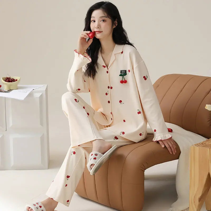 Fashion Personalized Double-sided Cotton Pajamas For Women - www.Shopthatapp.com