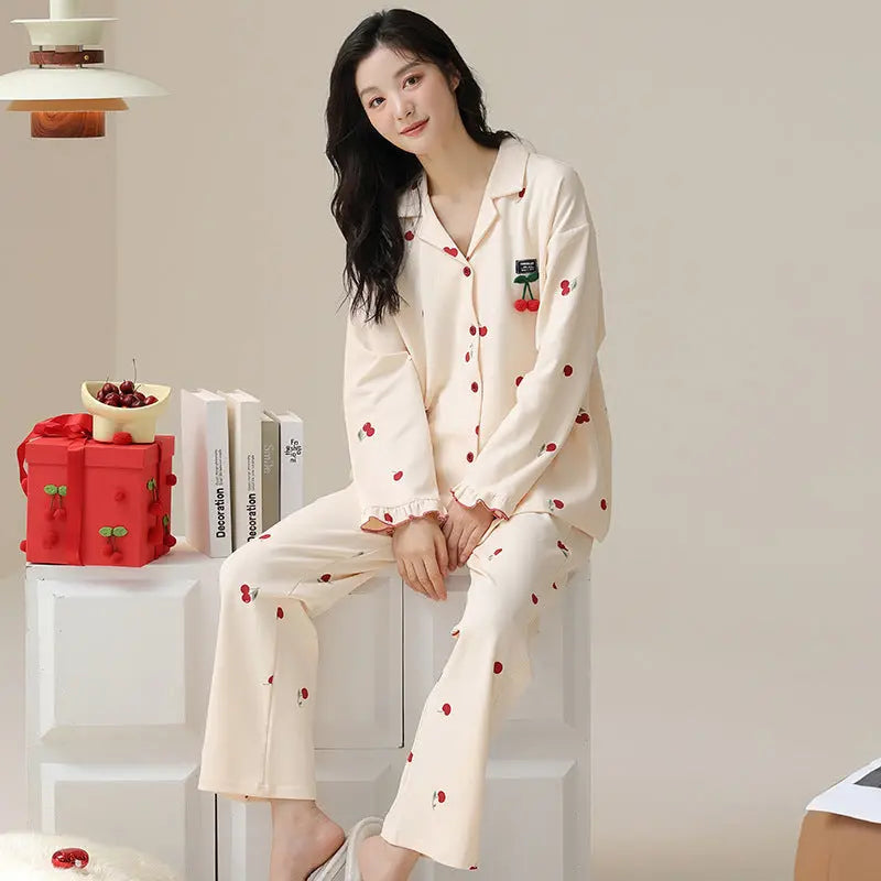 Fashion Personalized Double-sided Cotton Pajamas For Women - www.Shopthatapp.com