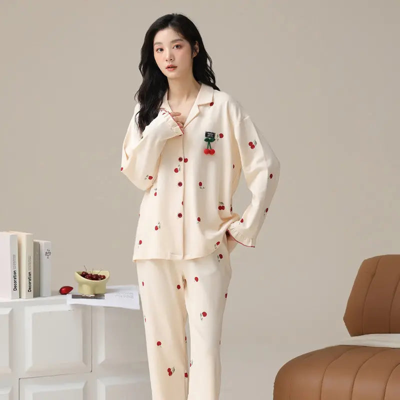 Fashion Personalized Double-sided Cotton Pajamas For Women - www.Shopthatapp.com