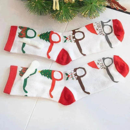 Fashion Simple Magnetic Christmas Socks For Men And Women - www.Shopthatapp.com