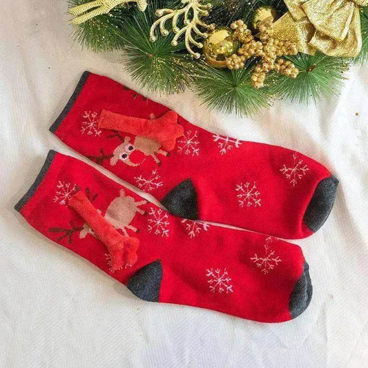 Fashion Simple Magnetic Christmas Socks For Men And Women - www.Shopthatapp.com