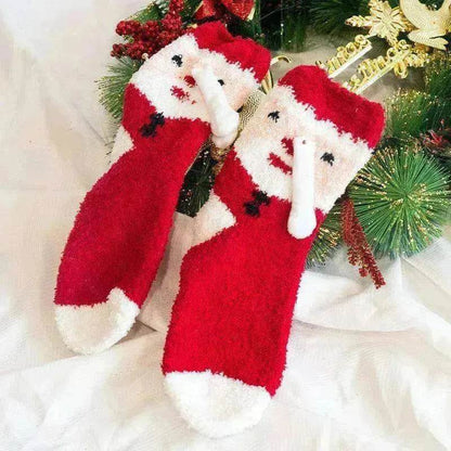 Fashion Simple Magnetic Christmas Socks For Men And Women - www.Shopthatapp.com