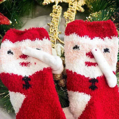 Fashion Simple Magnetic Christmas Socks For Men And Women - www.Shopthatapp.com