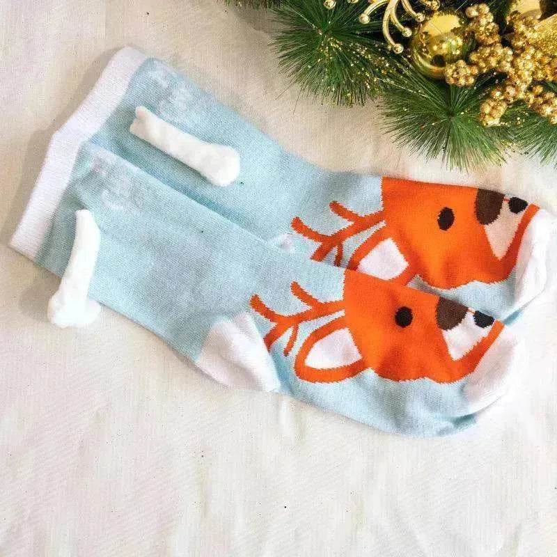 Fashion Simple Magnetic Christmas Socks For Men And Women - www.Shopthatapp.com