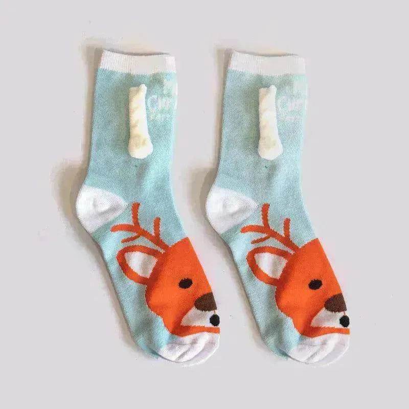 Fashion Simple Magnetic Christmas Socks For Men And Women - www.Shopthatapp.com