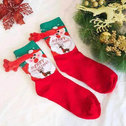 Fashion Simple Magnetic Christmas Socks For Men And Women - www.Shopthatapp.com