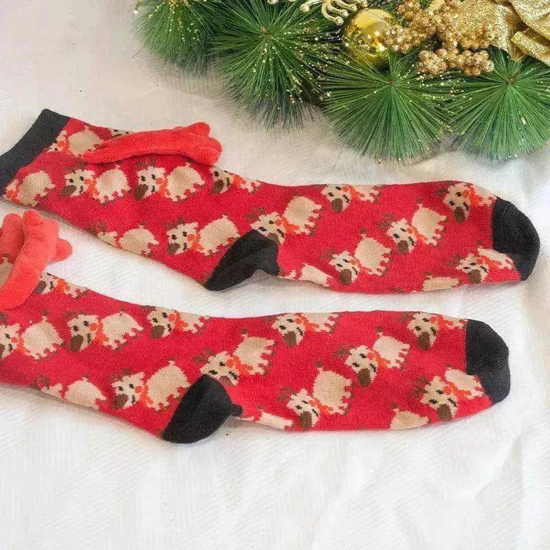 Fashion Simple Magnetic Christmas Socks For Men And Women - www.Shopthatapp.com