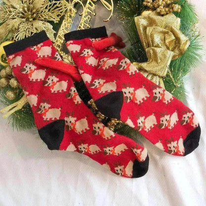 Fashion Simple Magnetic Christmas Socks For Men And Women - www.Shopthatapp.com