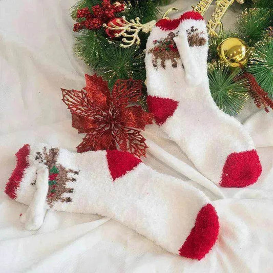 Fashion Simple Magnetic Christmas Socks For Men And Women - www.Shopthatapp.com