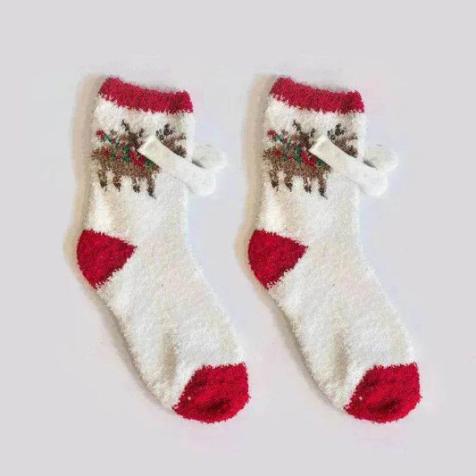 Fashion Simple Magnetic Christmas Socks For Men And Women - www.Shopthatapp.com