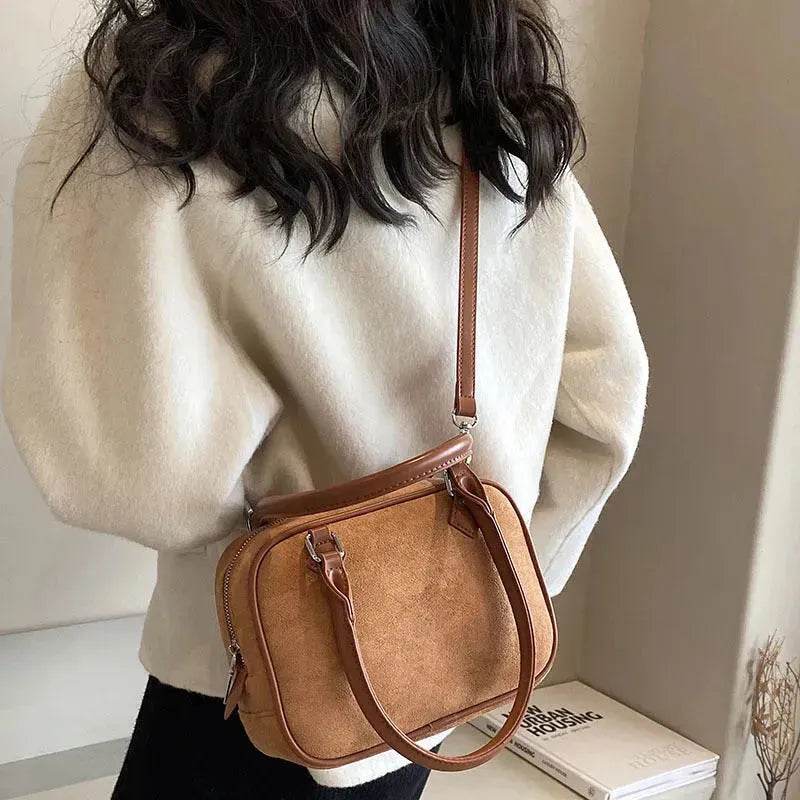 Fashion Special-interest Handbag Women's Crossbody Bag Suede - www.Shopthatapp.com #