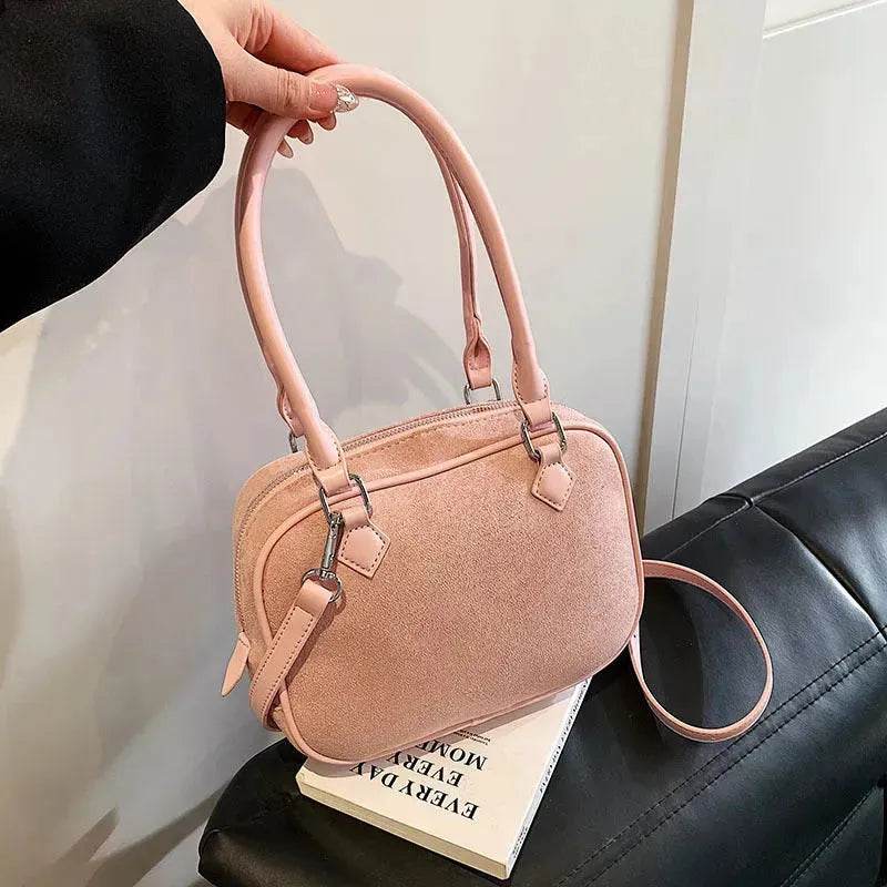 Fashion Special-interest Handbag Women's Crossbody Bag Suede - www.Shopthatapp.com #